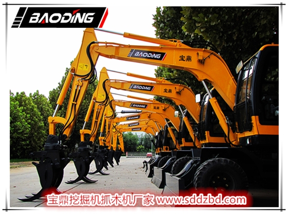 寶鼎挖掘機(jī)抓木機(jī)廠家輪式抓木機(jī)產(chǎn)品