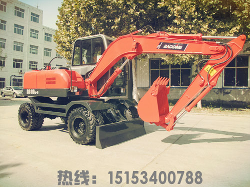 山東寶鼎挖掘機廠家輪式挖掘機產品