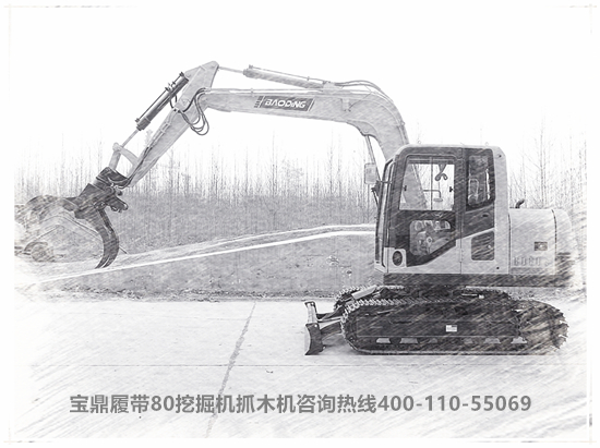 山東寶鼎挖掘機(jī)抓木機(jī)廠家履帶80挖掘機(jī)抓木機(jī)產(chǎn)品