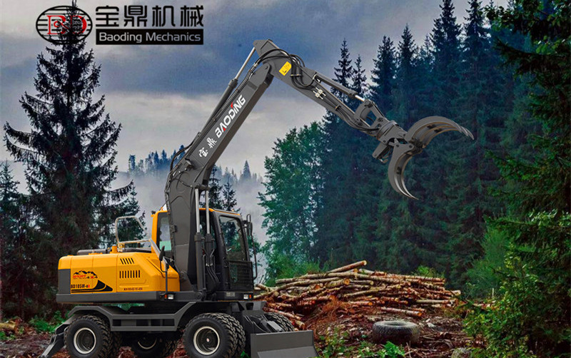 新款抓木機型號-寶鼎抓木機BD105W-8D型號抓裝神器